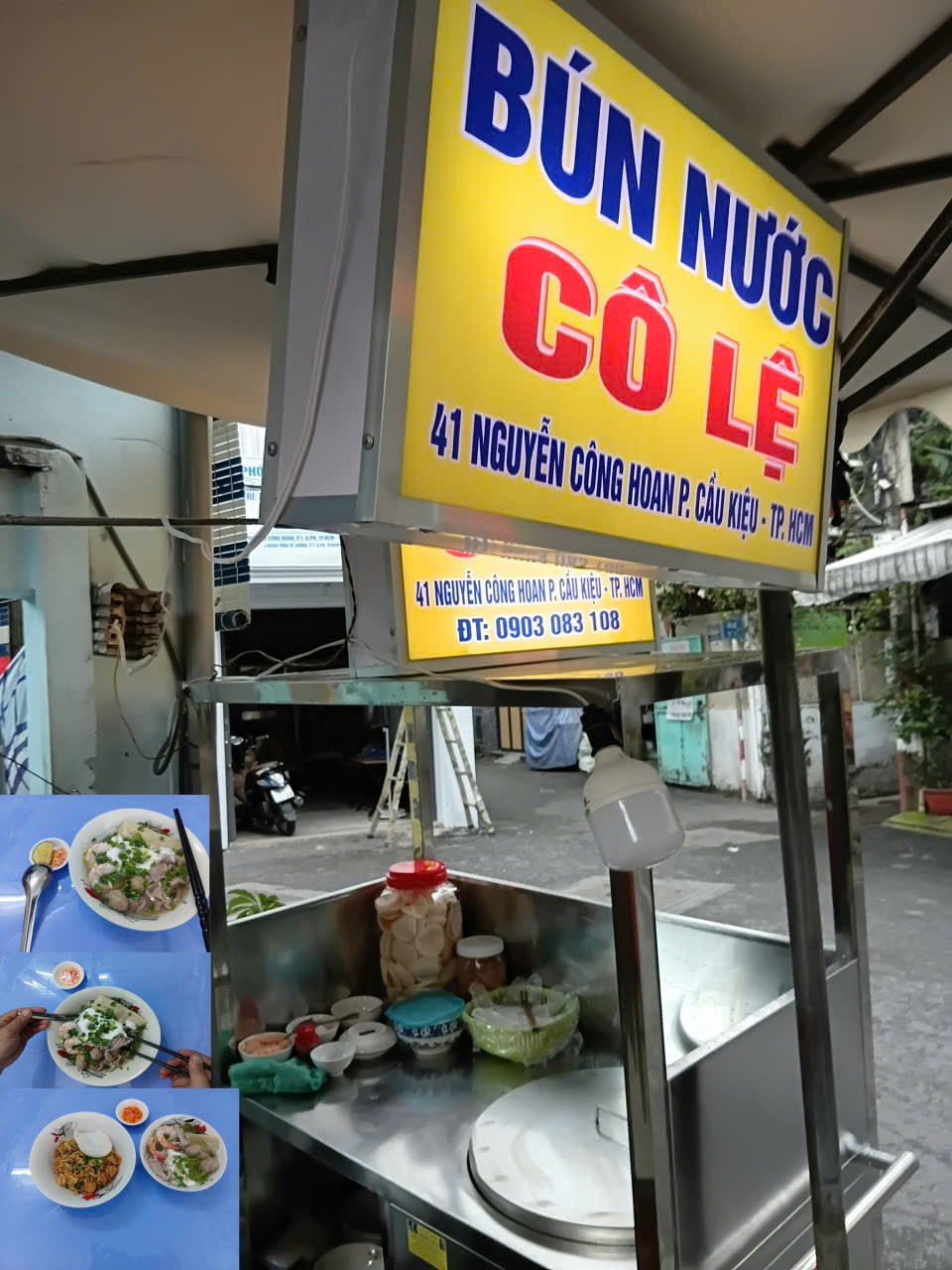 Bún nước ngon tại quán Cô Lệ Phú Nhuận